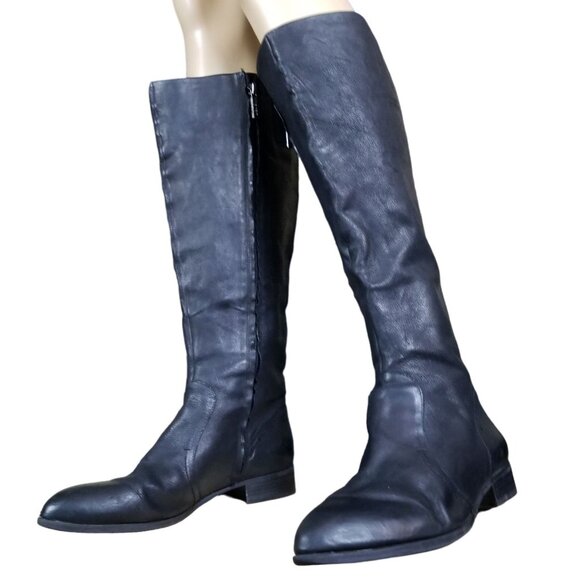 NINE WEST Women's Nicolah-Wide Leather Winter Boot size 11 - Picture 4 of 14